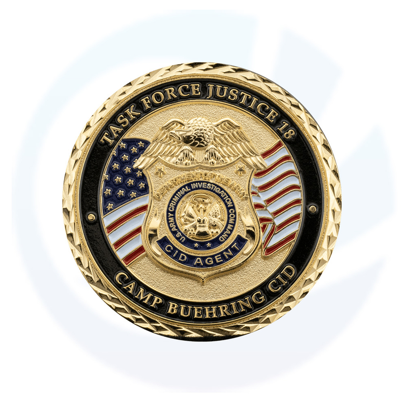 Coin de desafio do exército militar dos EUA