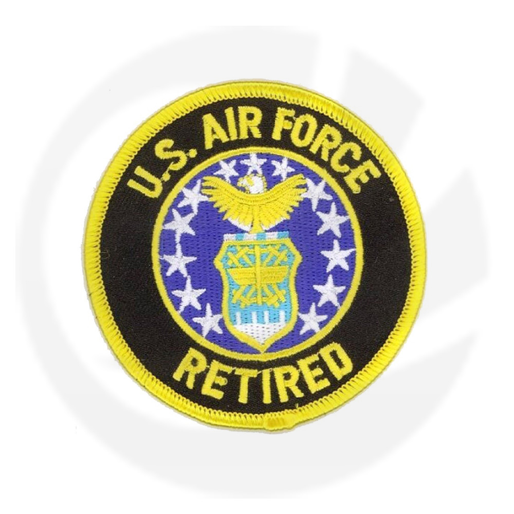 Patch bordado do exército uniforme militar