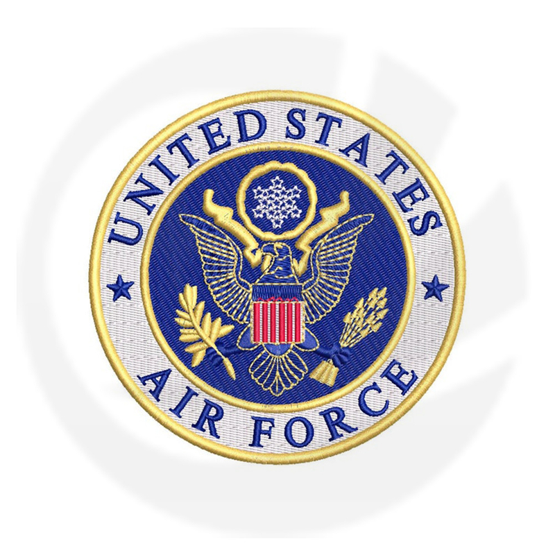 manchas bordadas da Força Aérea Militar Custom